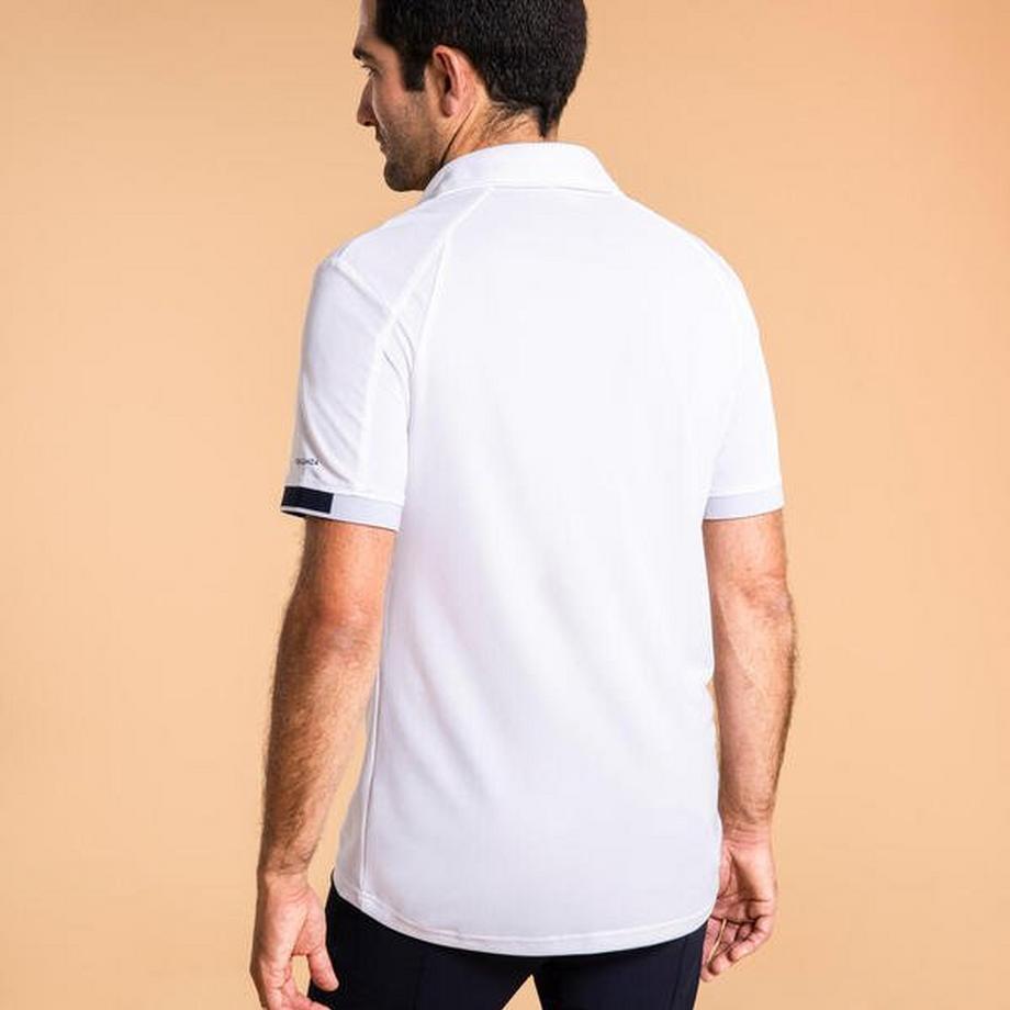 FOUGANZA  Reit-Poloshirt Herren weiß 