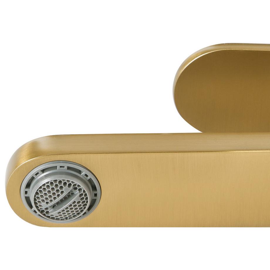 Beliani Miscelatore per lavabo alto en Ottone  COLHUE  