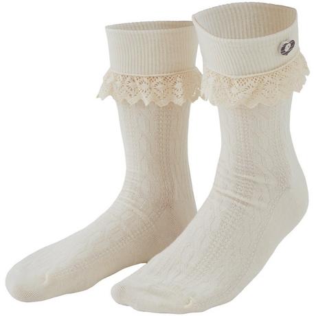 Tectake  Socken mit Spitze 