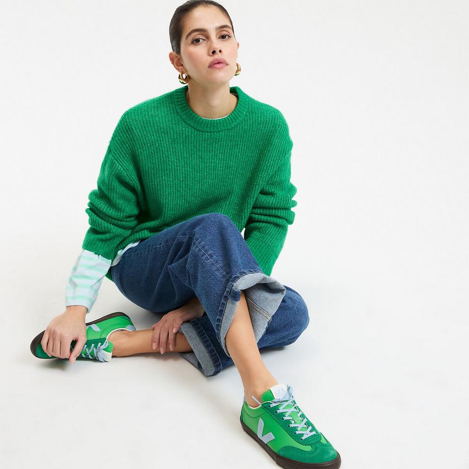 La Redoute Collections Flauschiger Grobstrick Pullover mit Rundhalsausschnitt  