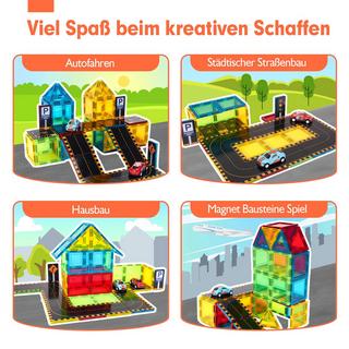 Activity-board  Magnetische Bausteine 62 PCS Magnete Kinderspielzeug Magnetspielzeug 