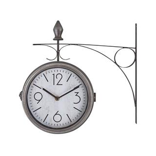 Beliani Wanduhr aus Eisen Industriell ROMONT  
