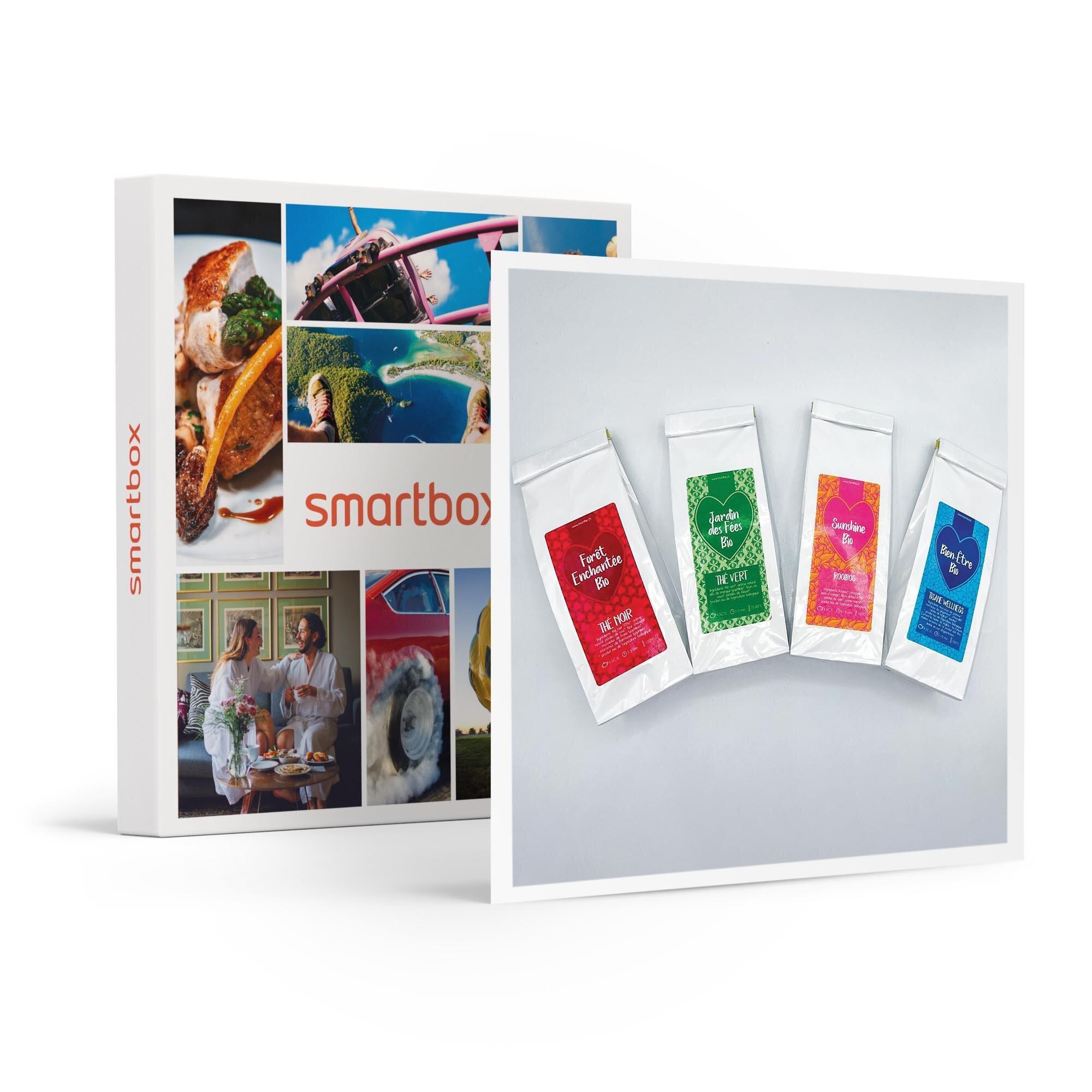 Smartbox  Sélection de 4 infusions, thés et tisanes livrés à domicile - Coffret Cadeau 