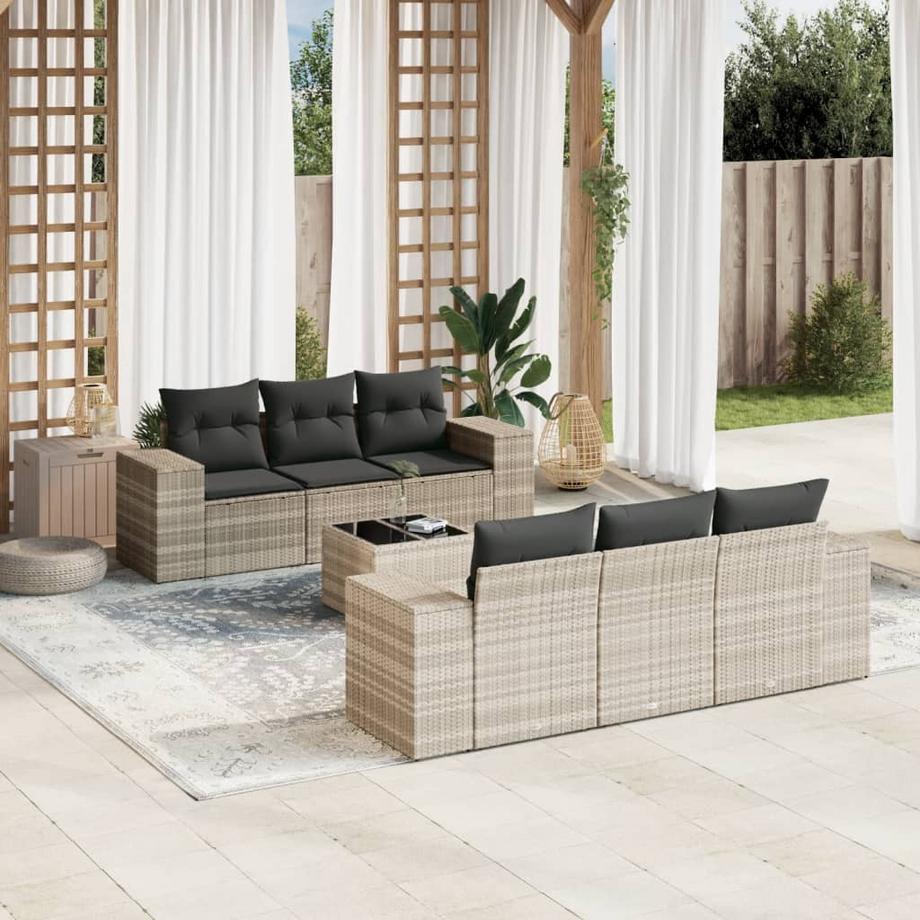 VidaXL Garten sofagarnitur poly-rattan  