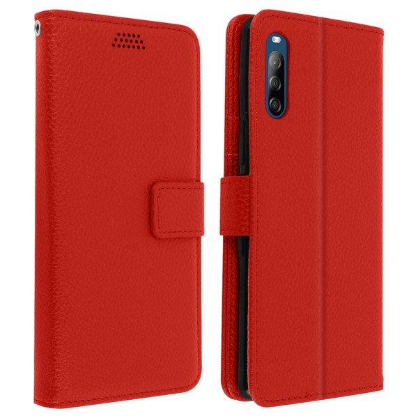 Avizar  Etui Sony Xperia L4 Portefeuille Rouge 