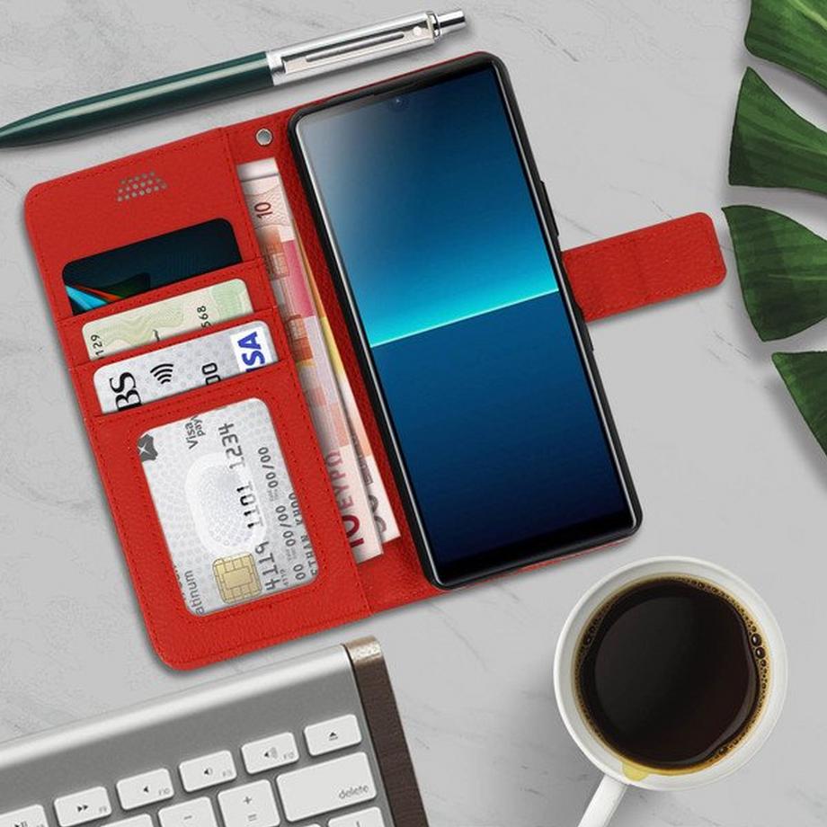 Avizar  Custodia Flip Sony Xperia L4 rosso 