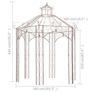 VidaXL Pavillon métal  