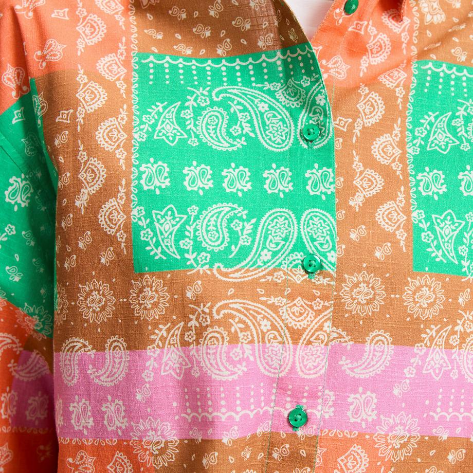 La Redoute Collections Chemise Manches Courtes Imprimé Cachemire  