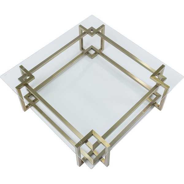 KARE Design Tavolino Clara oro 120x120  