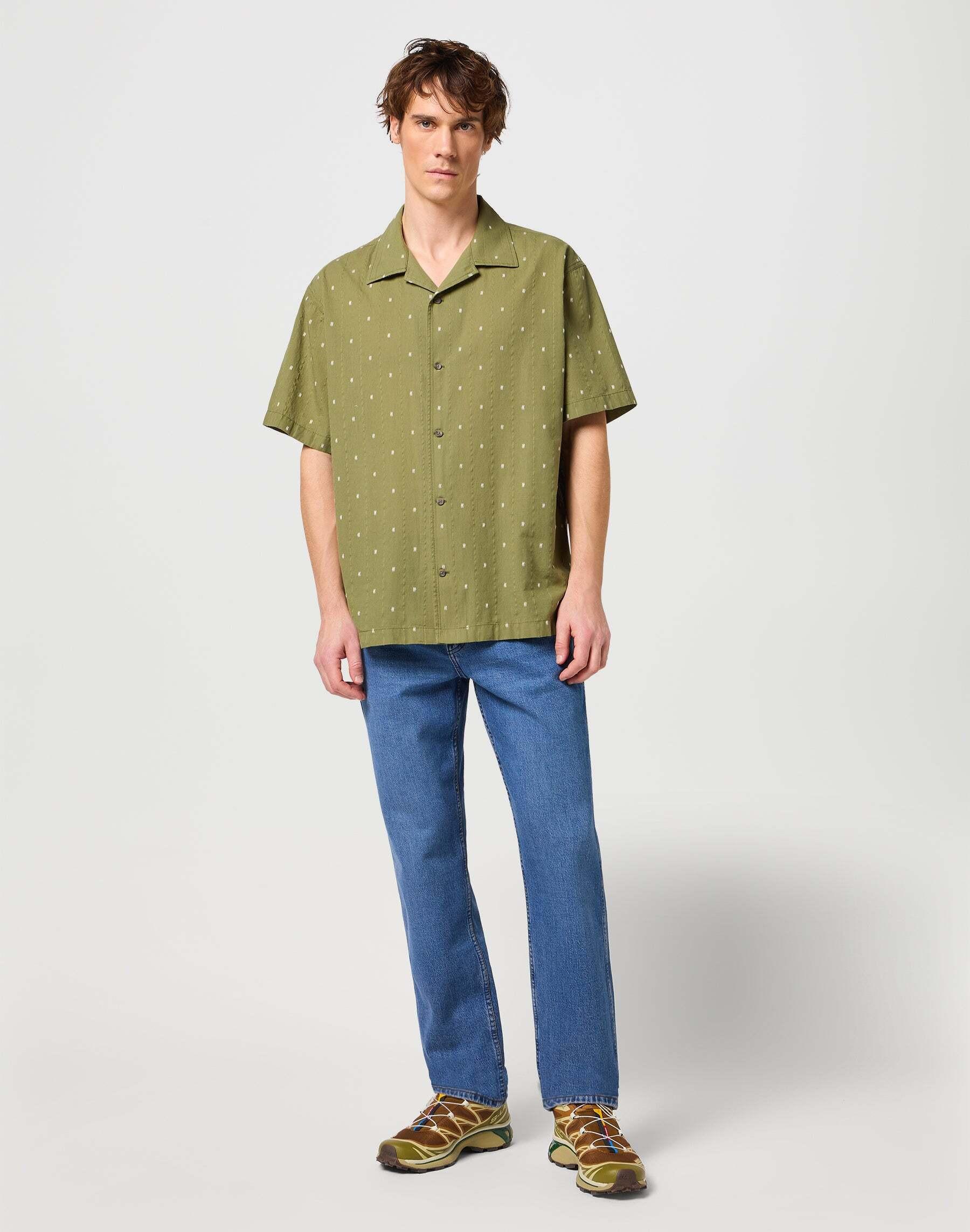 Image of Hemden Resort Shirt Unisex Olivegrün L