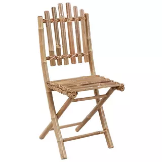 VidaXL Chaise de jardin bambou  