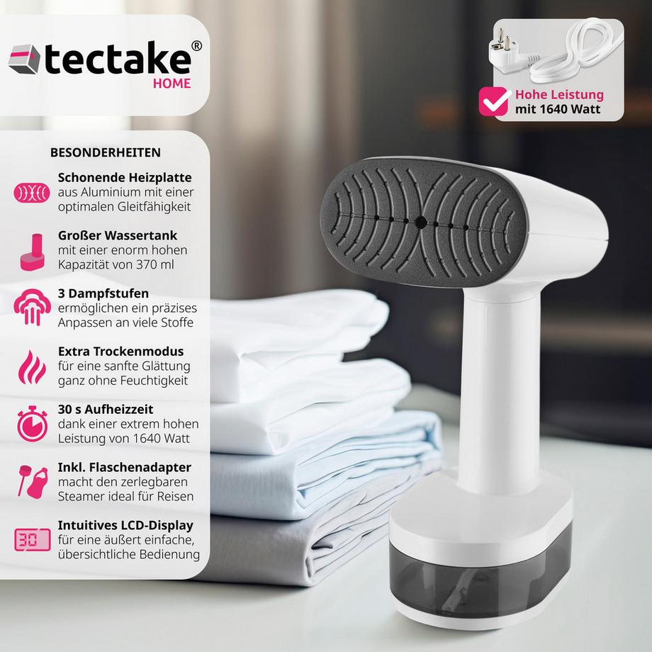 Tectake  Défroisseur vapeur  3 modes vapeur et fonction de repassage à sec 