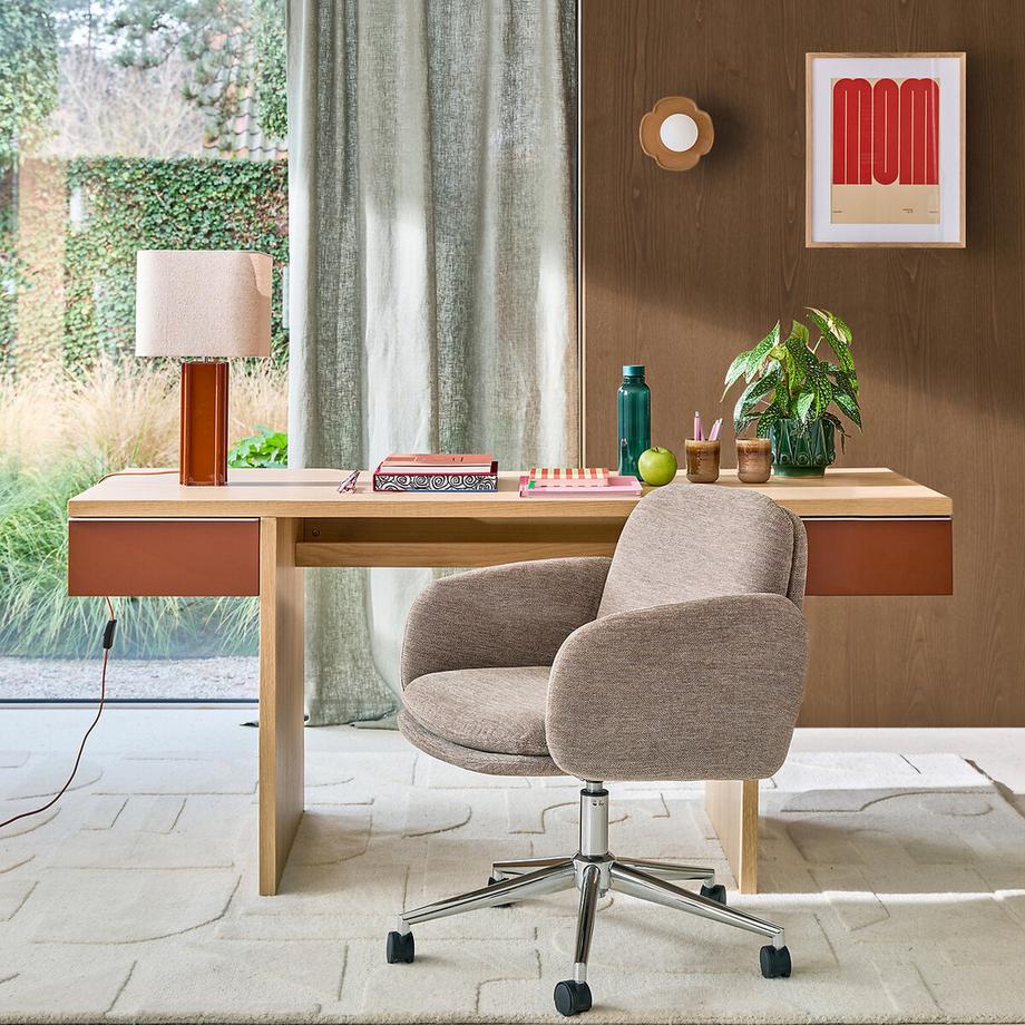 La Redoute Intérieurs Schreibtisch XL in Eichenfurnier  