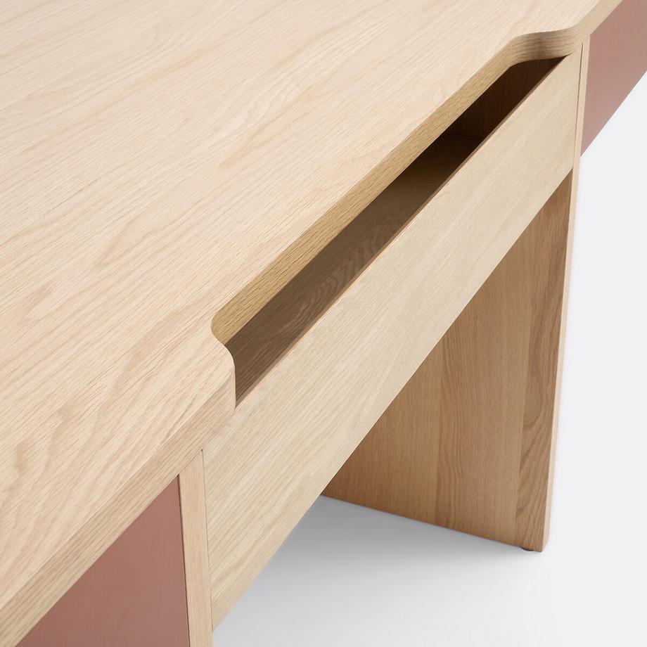 La Redoute Intérieurs Schreibtisch XL in Eichenfurnier  