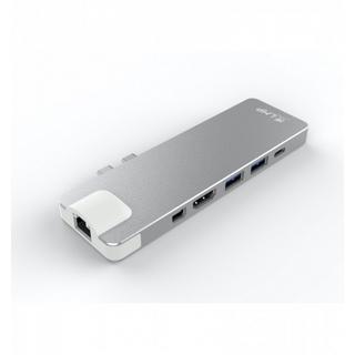 LMP  17278 replicatore di porte e docking station per laptop USB 3.2 Gen 1 (3.1 Gen 1) Type-C Argento 