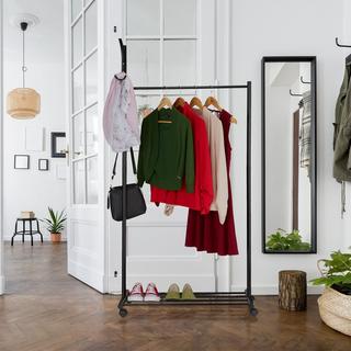 B2X Appendiabiti nero con ruote  