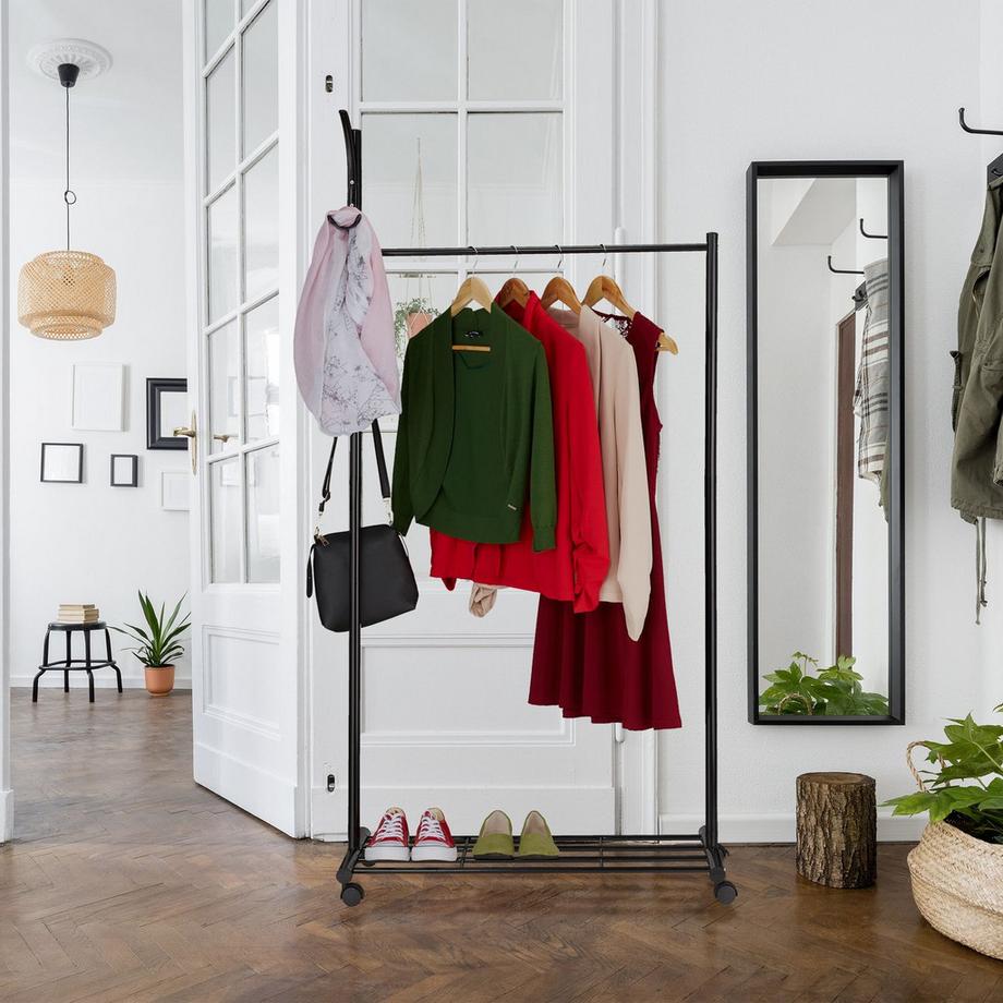 B2X Appendiabiti nero con ruote  