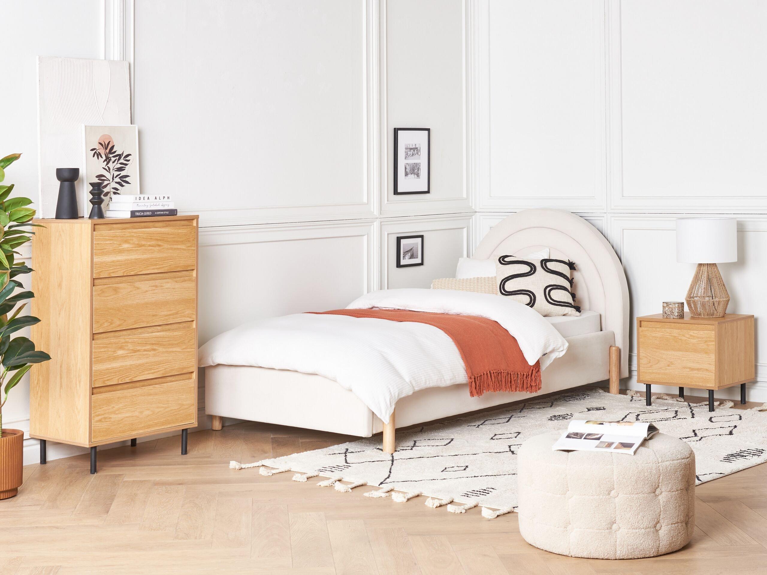 Beliani Comodino 1 cassetto en Pannello di fibre (LDF) Scandinavo NIKEA  