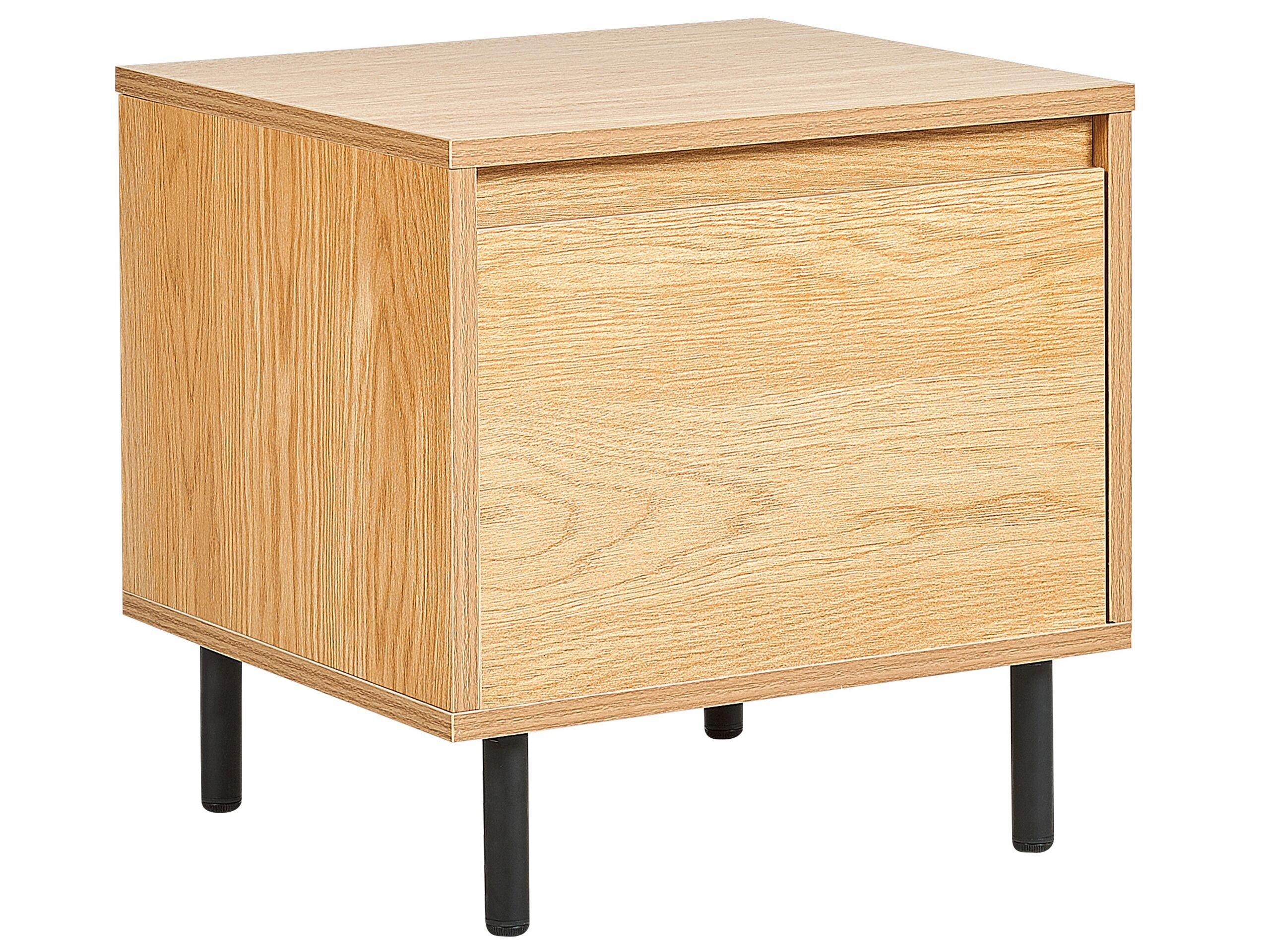 Beliani Table de nuit à 1 tiroir en Panneau de particules de bois Moderne NIKEA  