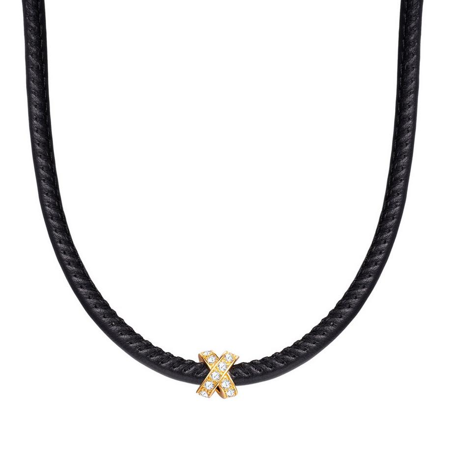 Collier en laiton Zircone