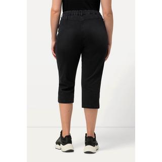 Ulla Popken  Capri-Jeans Sienna, schmales Bein, Elastikbund, Stretch 