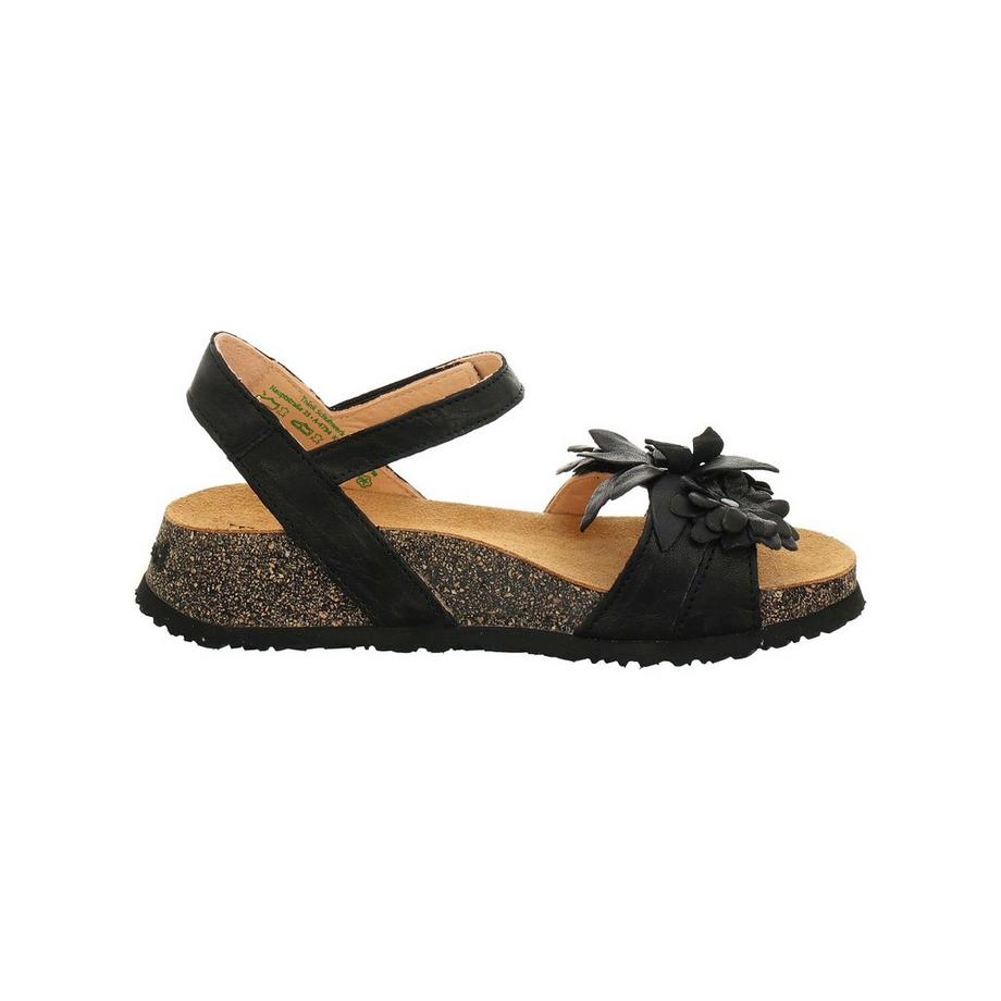 Think ! Keilsandalen mit Blumenapplikationen  