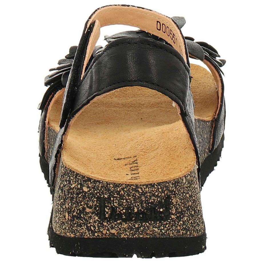 Think ! Keilsandalen mit Blumenapplikationen  