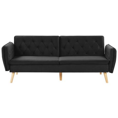 Beliani Schlafsofa aus Samtstoff Modern BARDU  