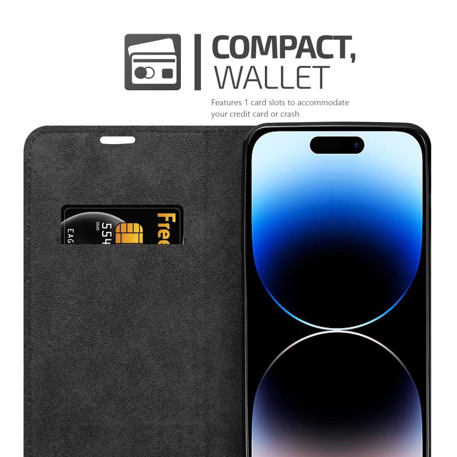 Cadorabo  Housse compatible avec Apple iPhone 14 PRO - Coque de protection avec fermeture magnétique, fonction de support et compartiment pour carte 