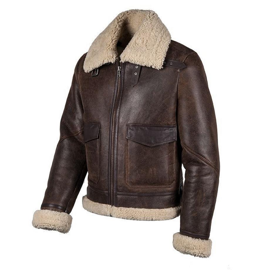 giacca in pelle da moto helton bombardier thunder