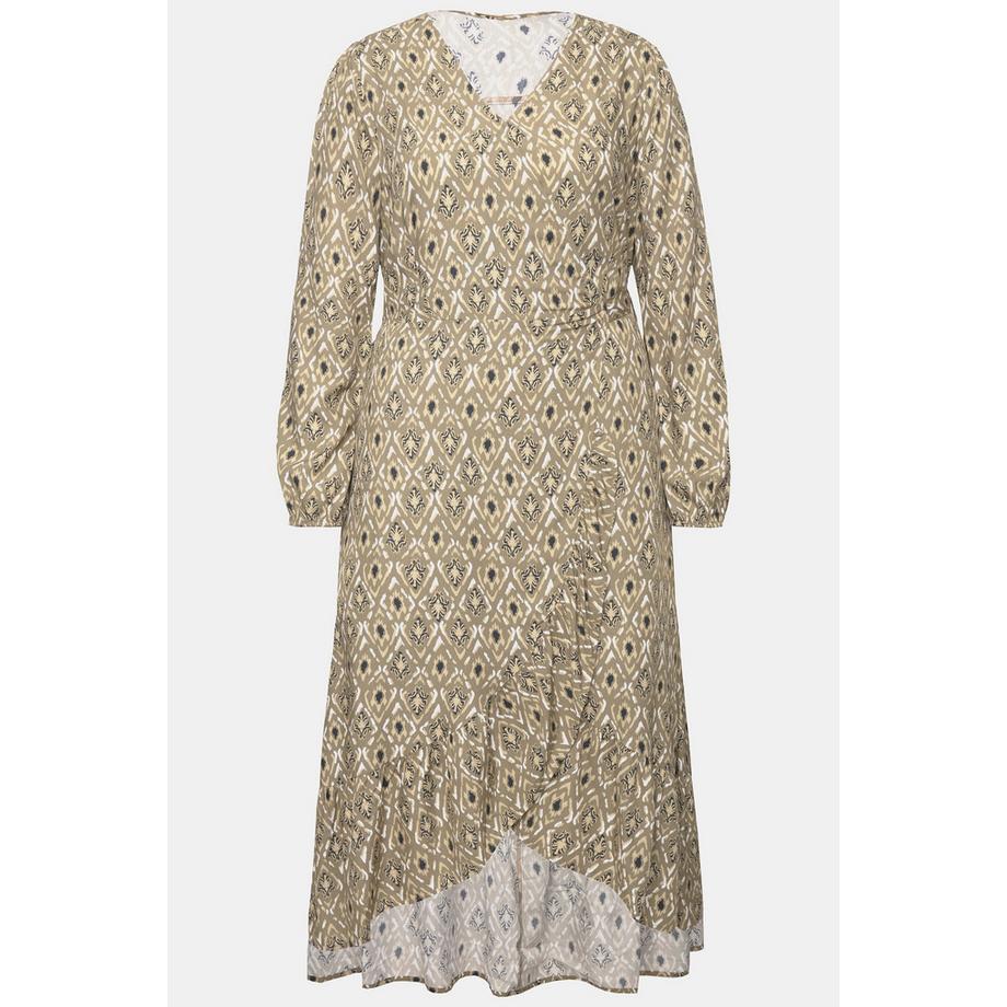 Studio Untold Maxikleid A-Line Allover Print Wrap Effekt  