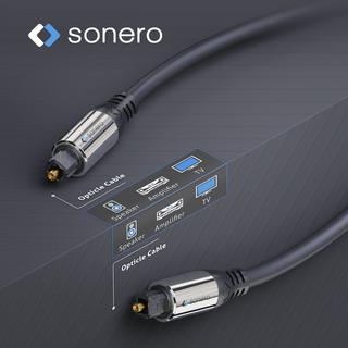 sonero  sonero S-OC100-050 cavo audio 5 m Toslink Nero 