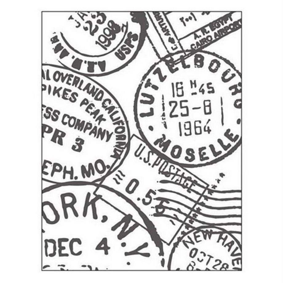 Creativ Company  Prägeschablone 11 x 14 cm, PostStempel 