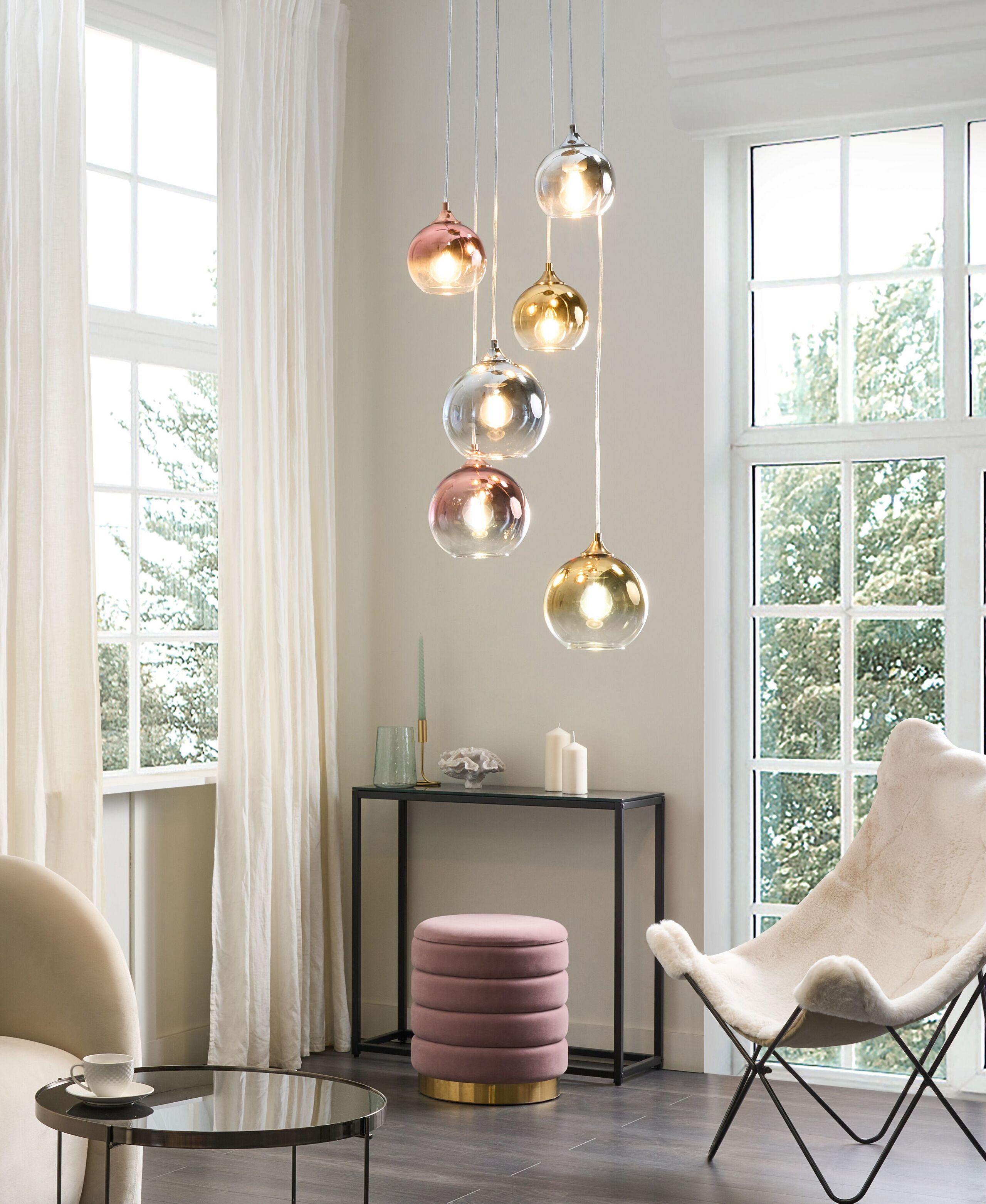 Beliani Lampe suspension en Verre Moderne TOOMA  