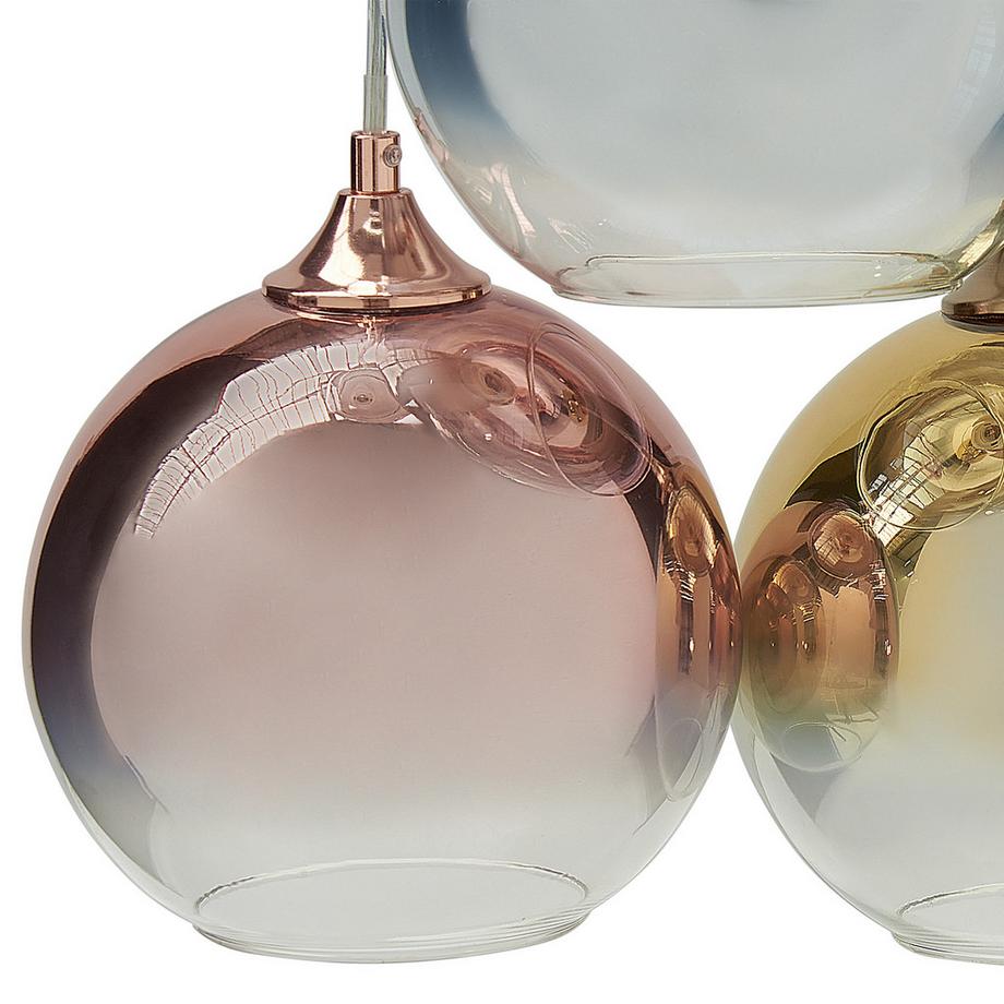 Beliani Lampe suspension en Verre  TOOMA  