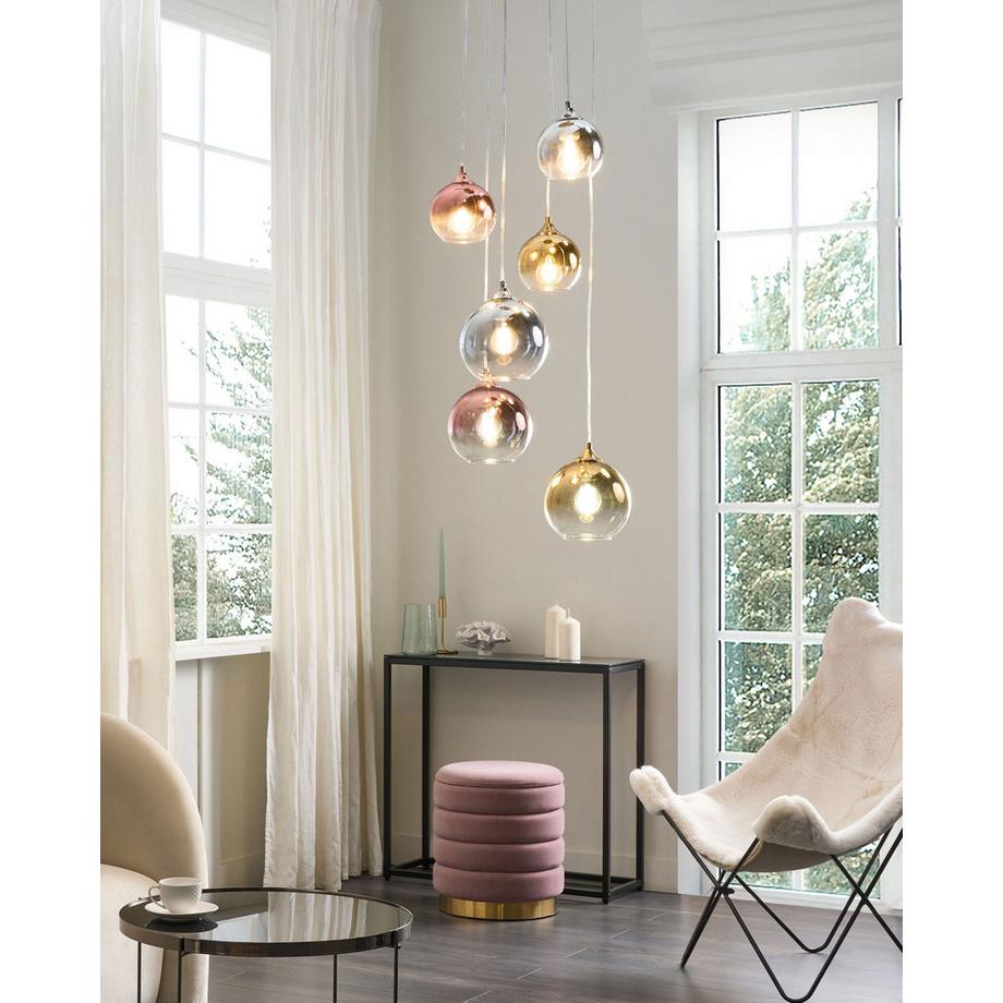 Beliani Lampe suspension en Verre  TOOMA  