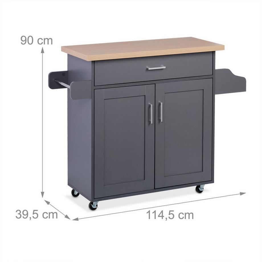 B2X Desserte de cuisine avec plan de travail  