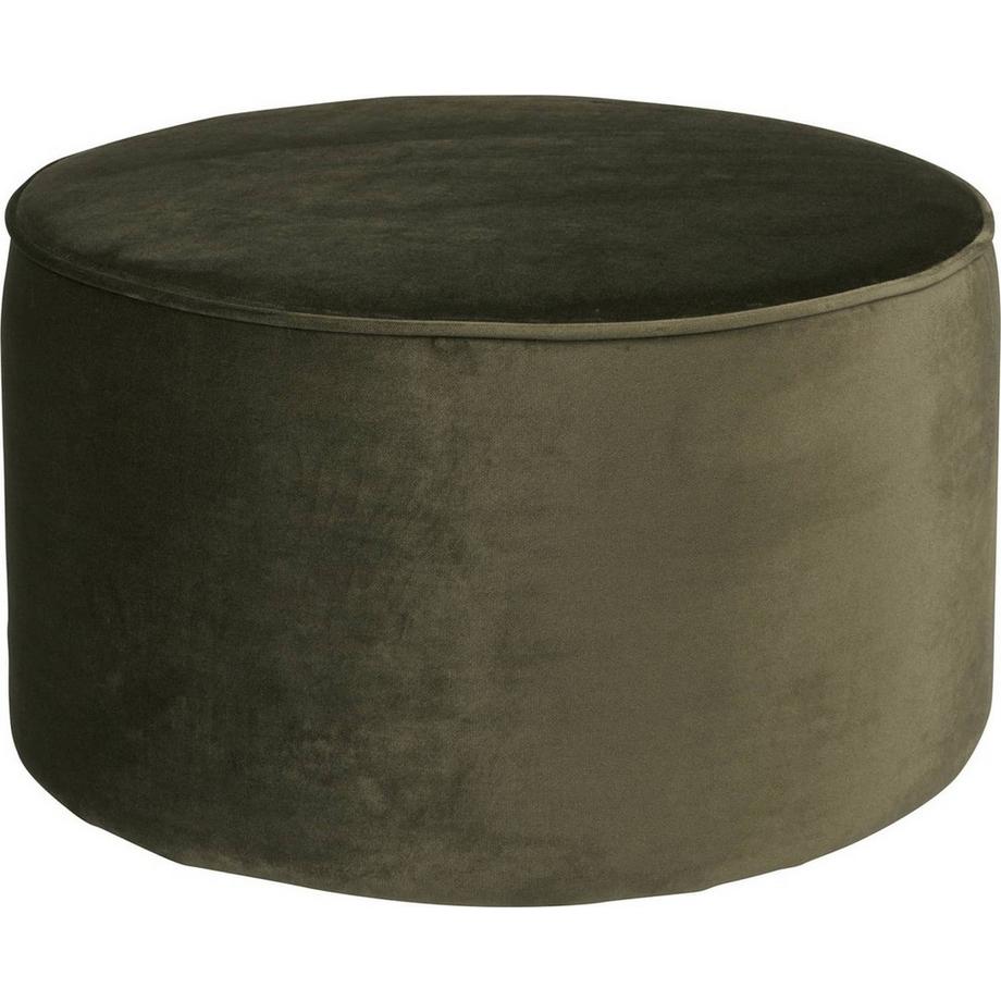 Hocker Sara niedrig Velvet warm green