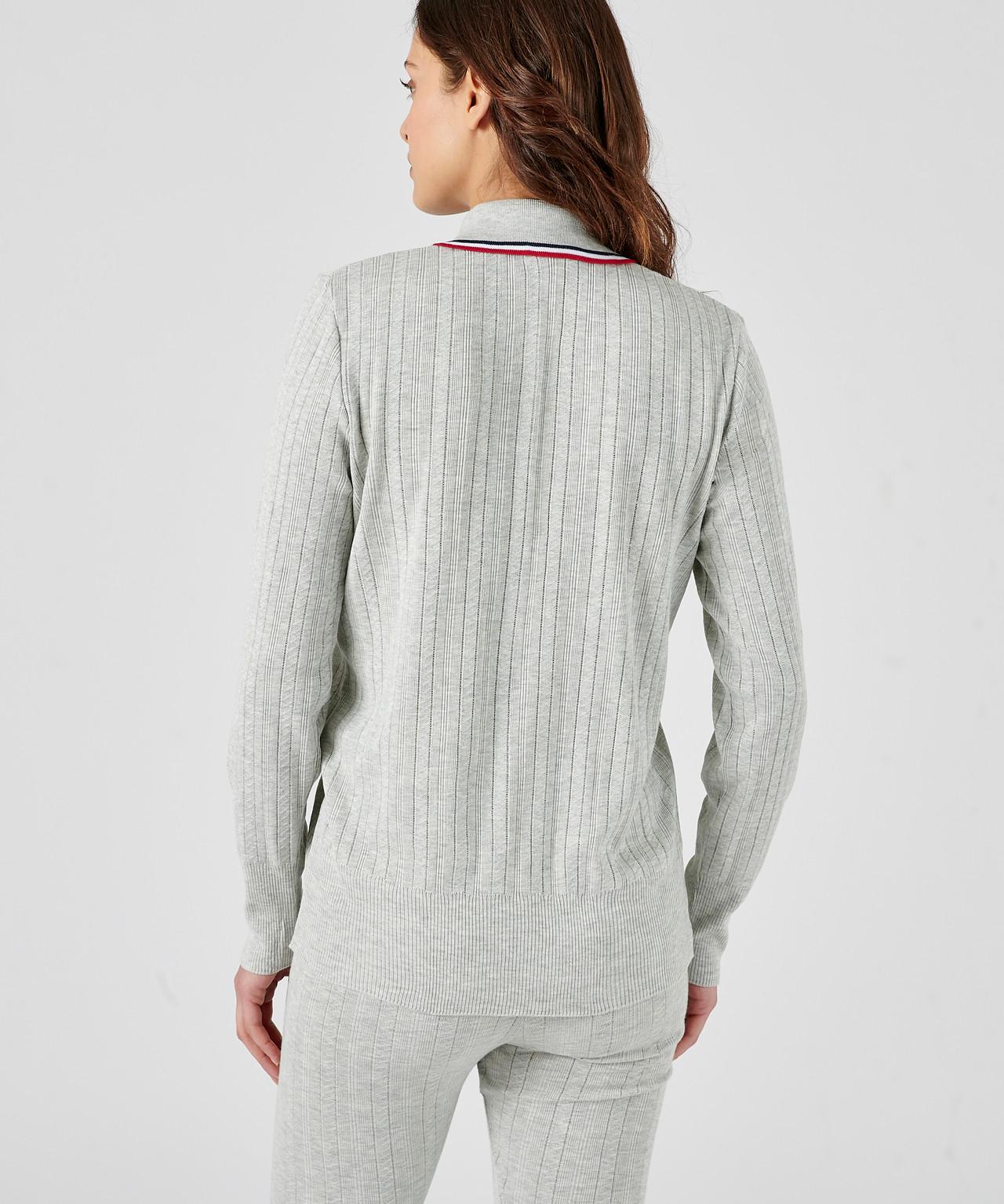 Damart  Pullover mit Polokragen aus Vintage Jacquard-Thermolactyl. 