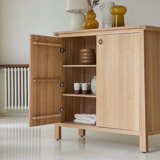 Tikamoon  Credenza in legno di rovere da 125 cm Volute 