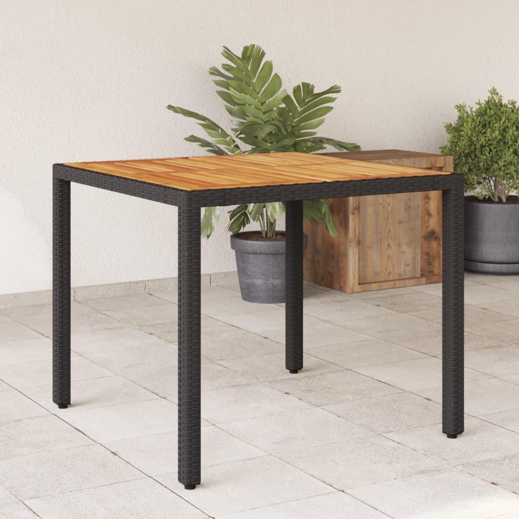 VidaXL Table de jardin rotin synthétique  