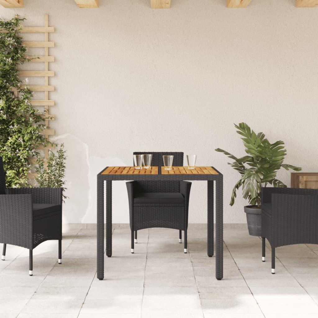 VidaXL Table de jardin rotin synthétique  