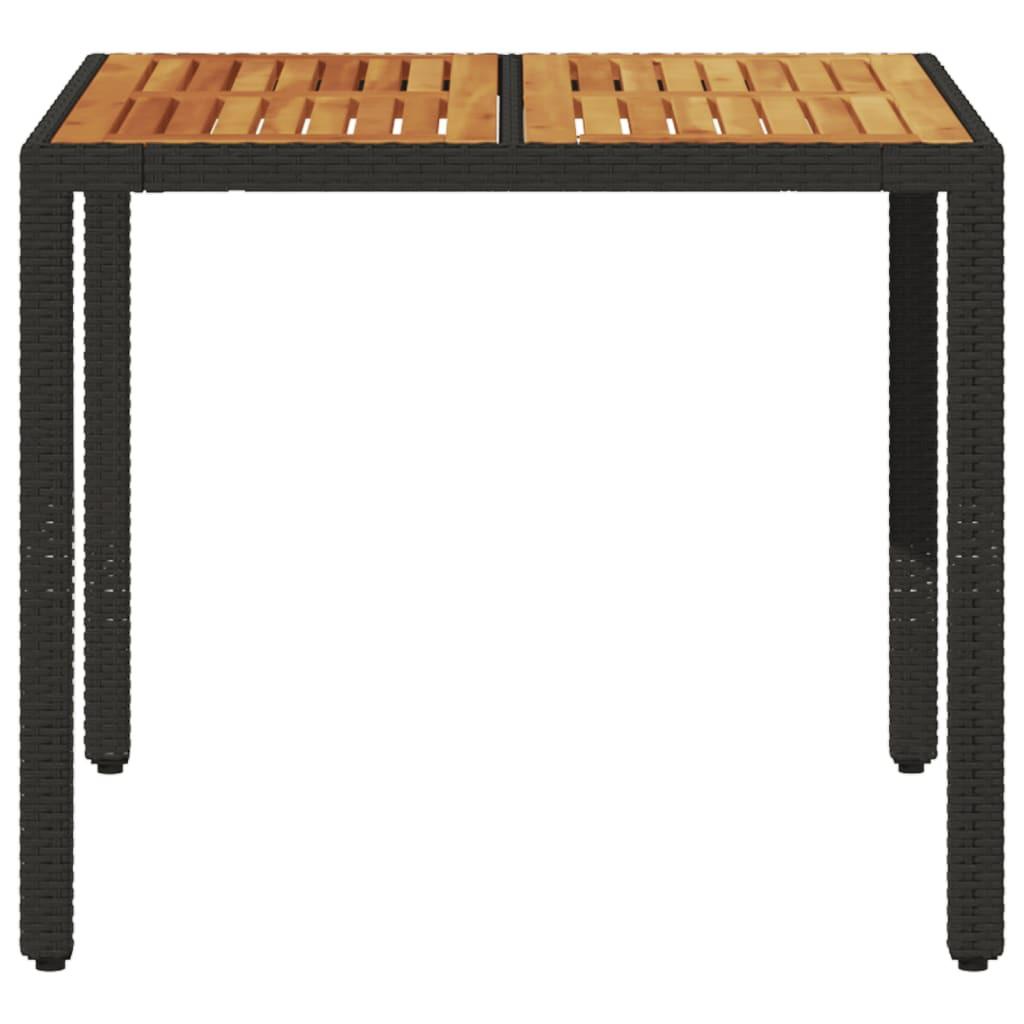 VidaXL Table de jardin rotin synthétique  