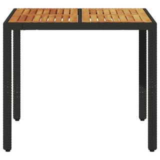 VidaXL Table de jardin rotin synthétique  