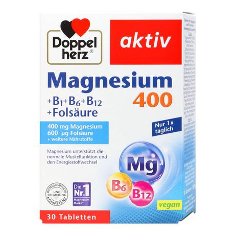 Doppelherz  Magnesium 400 B1 B6 Folsäure 