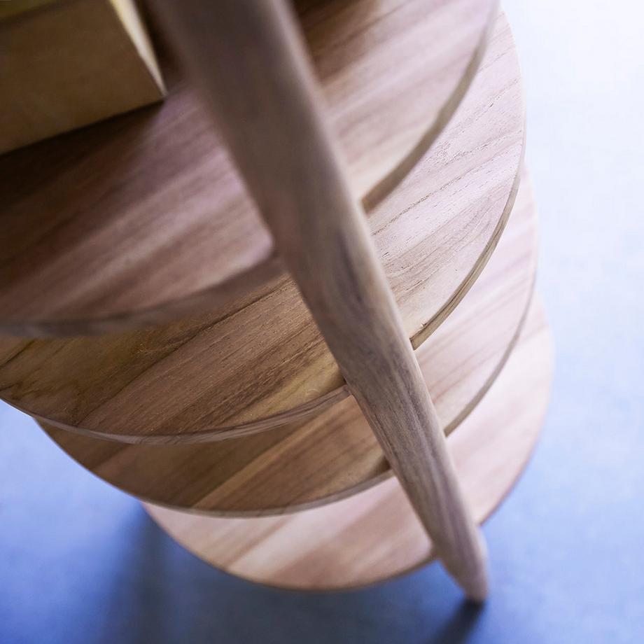 Tikamoon Hochschrank aus massivem Teakholz Poline  