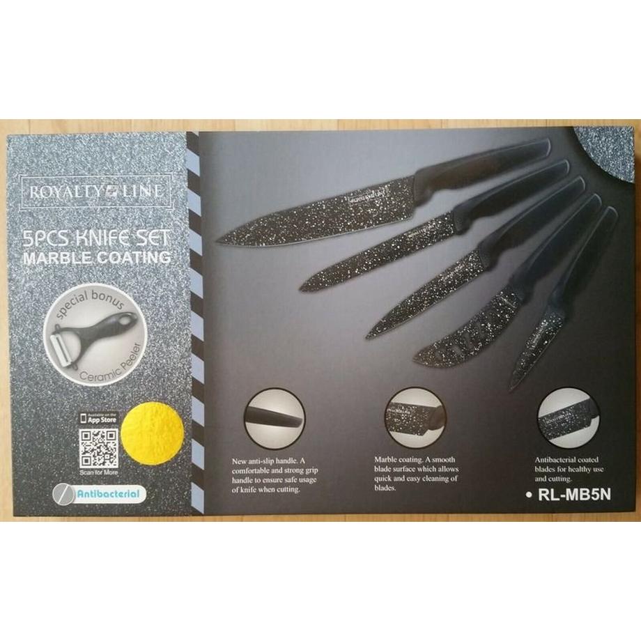 Royalty Line Non-Stick Messerset mit Kartoffelschäler  