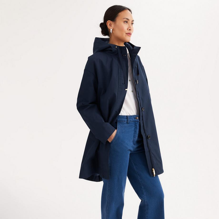 La Redoute Collections Parka mi-longue avec capuche fixe et fermeture éclair  