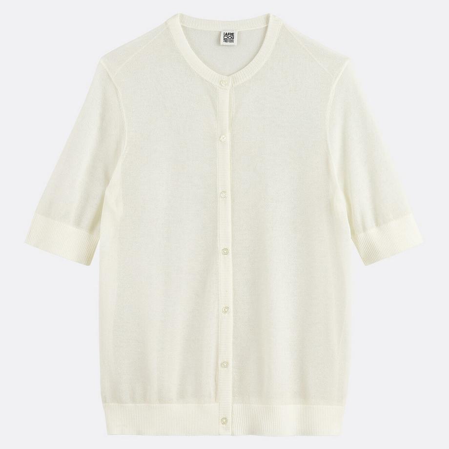 La Redoute Collections Cardigan Corto Maniche Corte Girocollo  