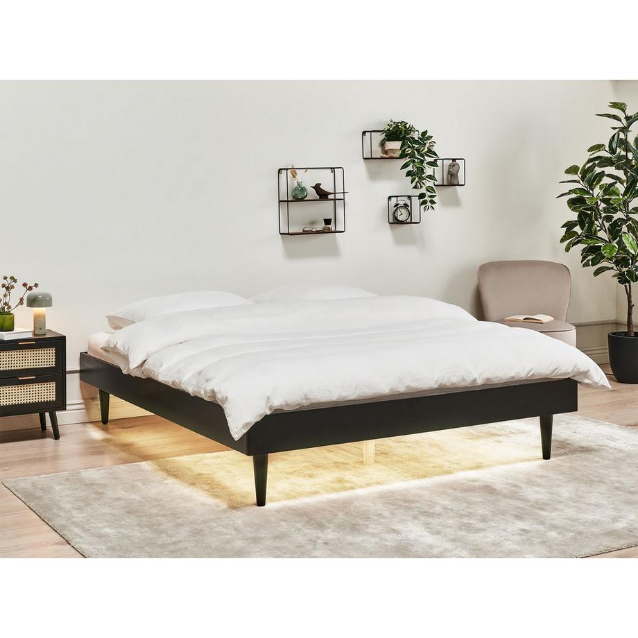 Beliani Lit avec LED en MDF  TOUCY  